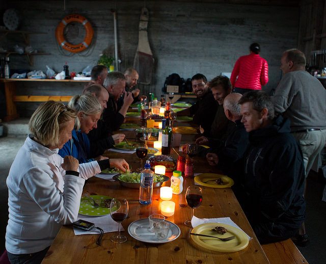 Koselig under kajakktur til Grønningen fyr